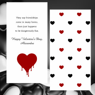 Sencillos corazones Girly Mejor Amigo Valentines C