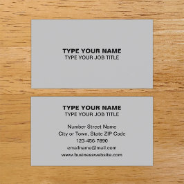 Sencillos textos planos Diseñar tarjeta de llamada