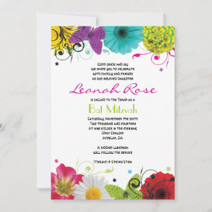 SENCIONES DULCES Invitación Bat Mitzvah