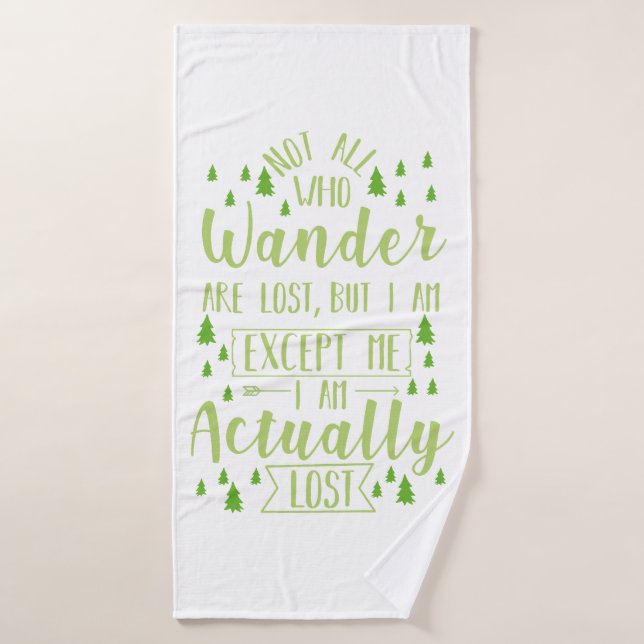 Senderismo divertido (Toalla de baño)