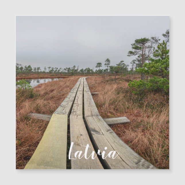 Senderismo en imán de pantano (Anverso)