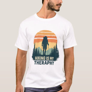 Senderismo es mi camiseta de terapia - Vieja camin