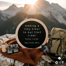 Senderismo Invitación temática del embarazo