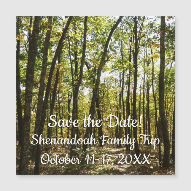Sendero de los Apalaches en octubre en Shenandoah (Anverso)
