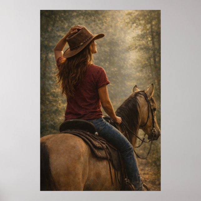 Sendero iluminado por el sol | Arte de caballo | P (Frente)