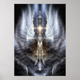 Sendero Jagado de Arte Fractal de la Cruz Angel He