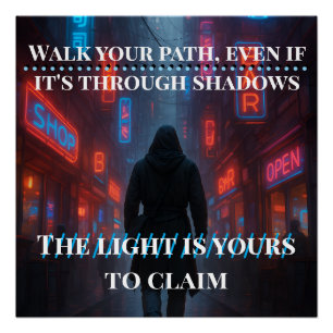 Sendero Neon - Poster de la Calle Cyberpunk