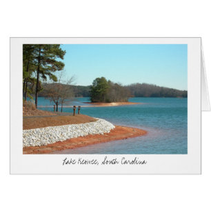 Sendero para caminar por Lake Keowee (Título)
