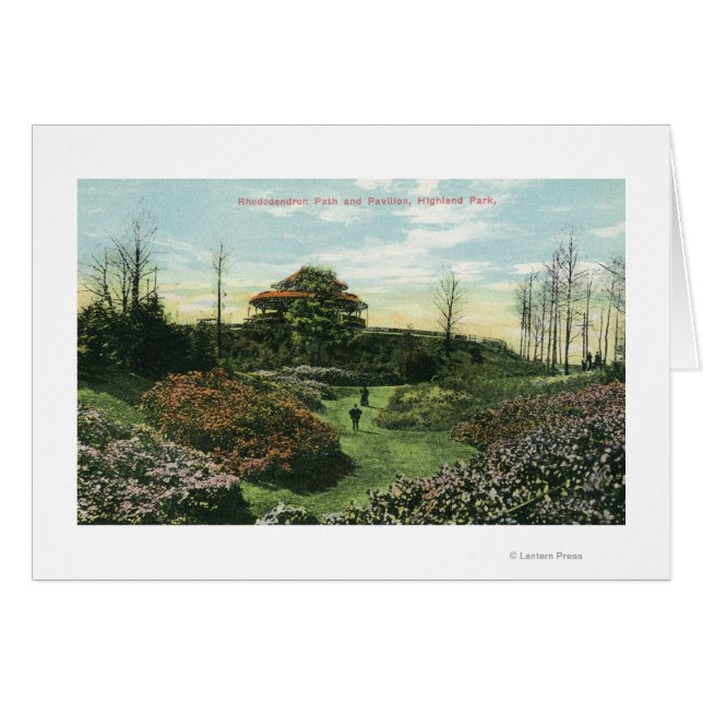 Sendero y pabellón de Rhododendron en el Parque Hi (Anverso (Horizontal))