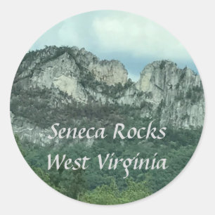 Seneca Rocks Pegatinas de las Montañas de Virginia