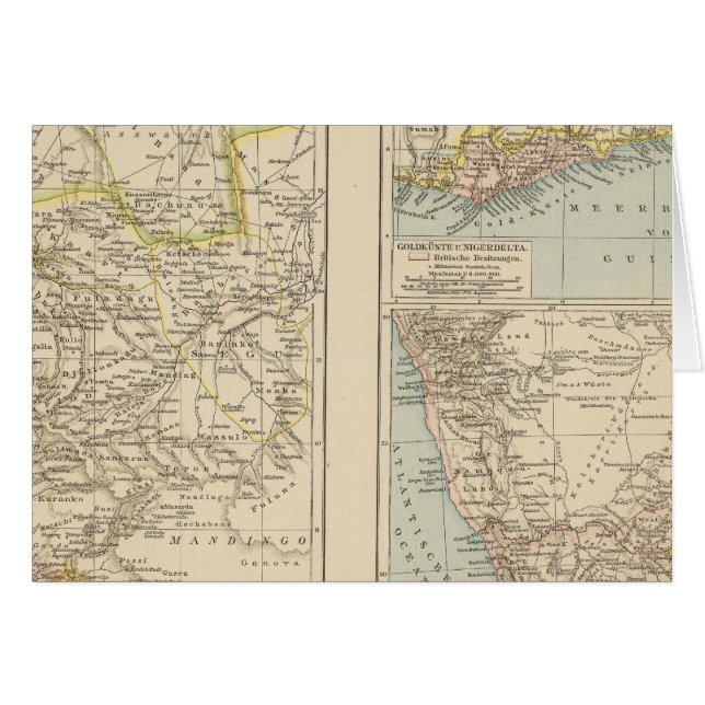 Senegtambién, Goldkuste, Mapa del Atlas de Kapland (Anverso (Horizontal))