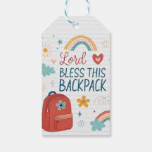 Señor Bendice Esta Etiqueta de Mochila –