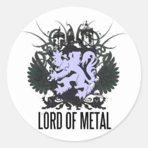 Señor de Rock=Life 'de los pegatinas metalizado