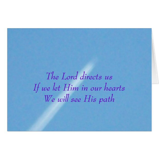 Señor Directs Us Card (Anverso (Horizontal))