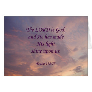 Señor Is God del 118:27 del salmo