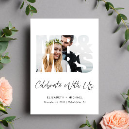 Señor Señora Invitación a la recepción de la boda 