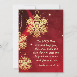 Señor te bendiga Biblia Elegante Navidad plana Roj