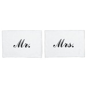 "Señor y señora" Fundas de cojín
