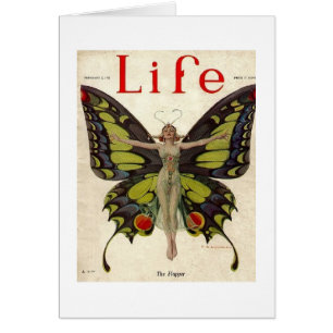 Señora Butterfly de la aleta del vintage,