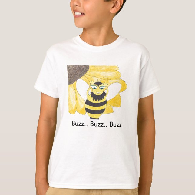 Señora camiseta GB4K de la abeja ocupada (Anverso)