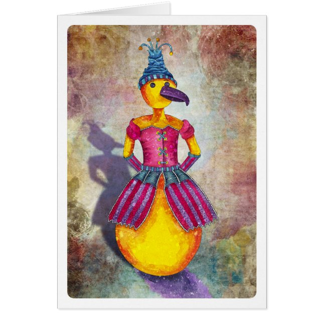 Señora Card del pájaro (Frente)