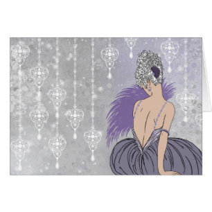 Señora con las joyas - BIANCA del art déco: Colo