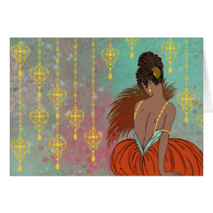 Señora con las joyas - BIANCA del art déco: Verano