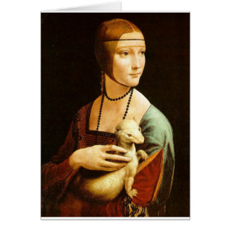 Señora con un armiño de Leonardo da Vinci C. 1490