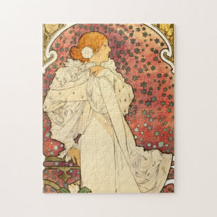 Señora de Alfonso Mucha del rompecabezas de
