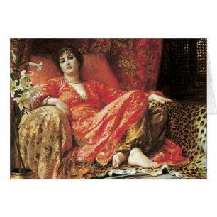 Señora de descanso romántica Card