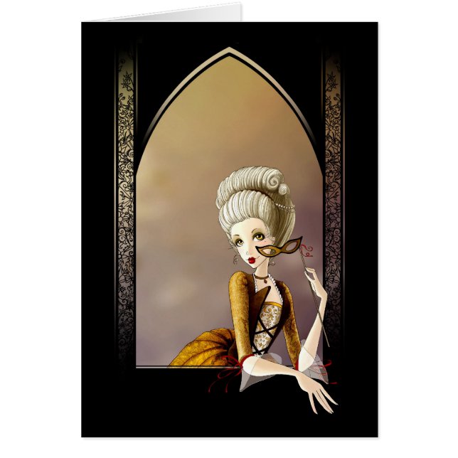 Señora de la corte - tarjeta (Frente)