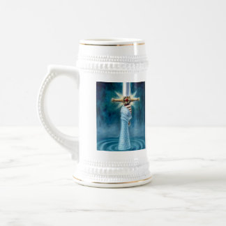 Señora de la taza del lago