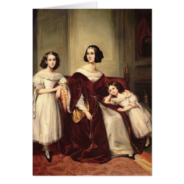 Señora de Nonjon y sus dos hijas, 1839 (Frente)
