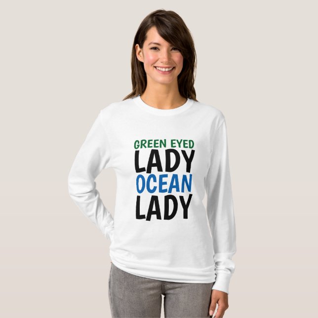 SEÑORA DE OJOS VERDES, camisetas de época (Anverso completo)