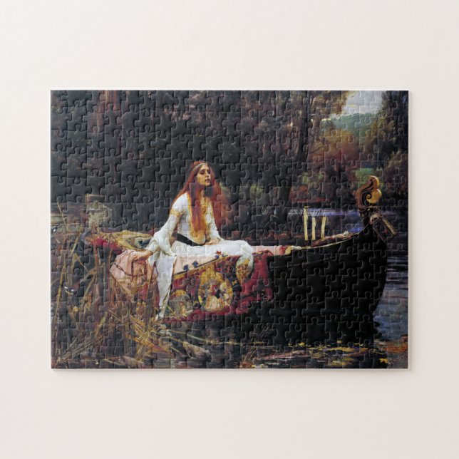 Señora de Shallot en el rompecabezas del arte de l (Horizontal)