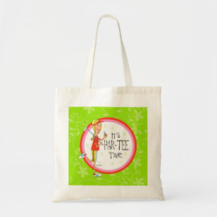 señora del golf de la bolsa de asas de la