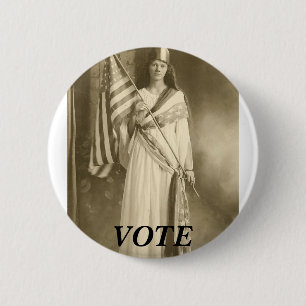 señora del liberity del sufragio, BOTÓN del VOTO