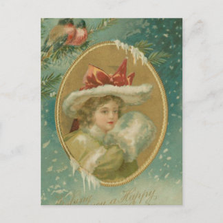 Señora del navidad del Victorian del vintage