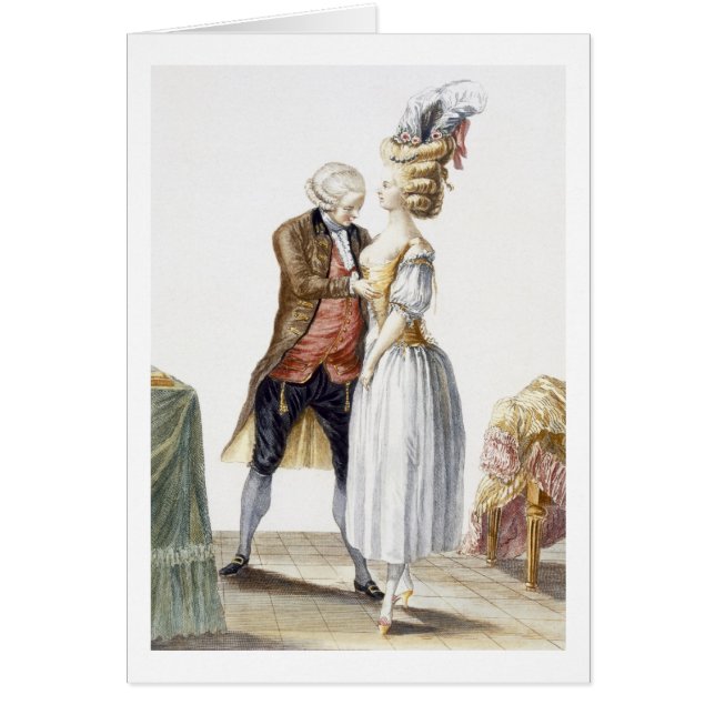 Señora elegante en una colocación con su sastre, (Frente)