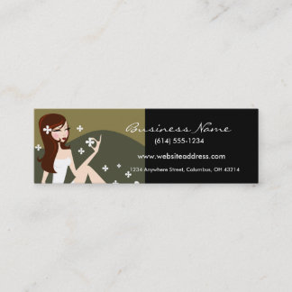 Señora elegante - tarjeta de la pequeña empresa
