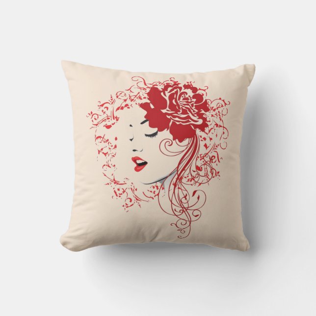 Señora en almohada roja (Anverso)