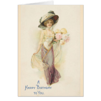 Señora en beige y Brown