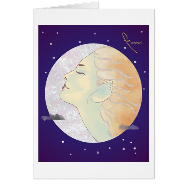 señora en la luna (Frente)
