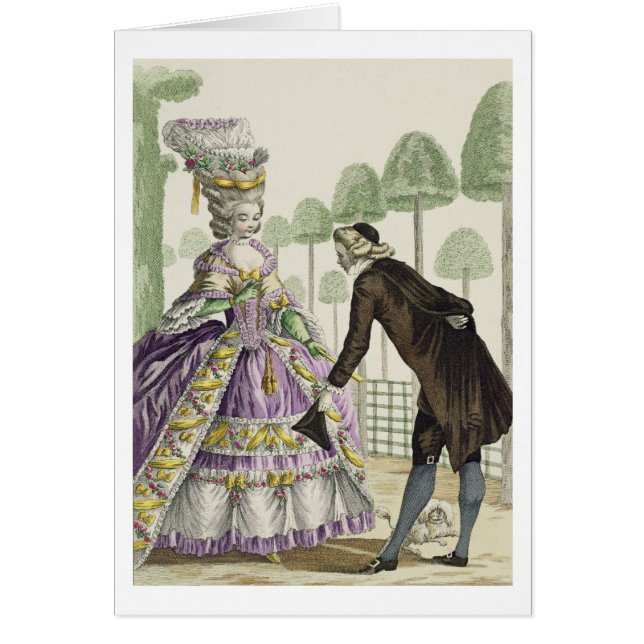 Señora en "promenade" de un vestido de la lila en (Frente)