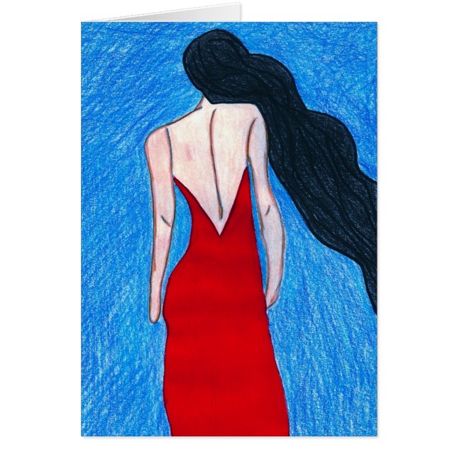 señora en rojo (Frente)
