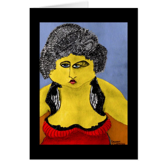 Señora en rojo (Frente)