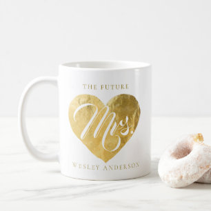 Señora futura taza de café