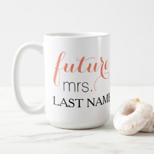 Señora futura taza de café