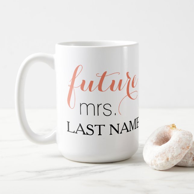Señora futura taza de café (Con donut)