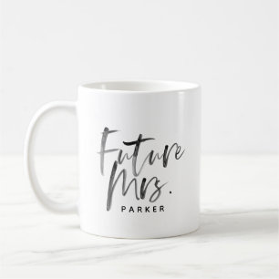 Señora futura taza de café del  